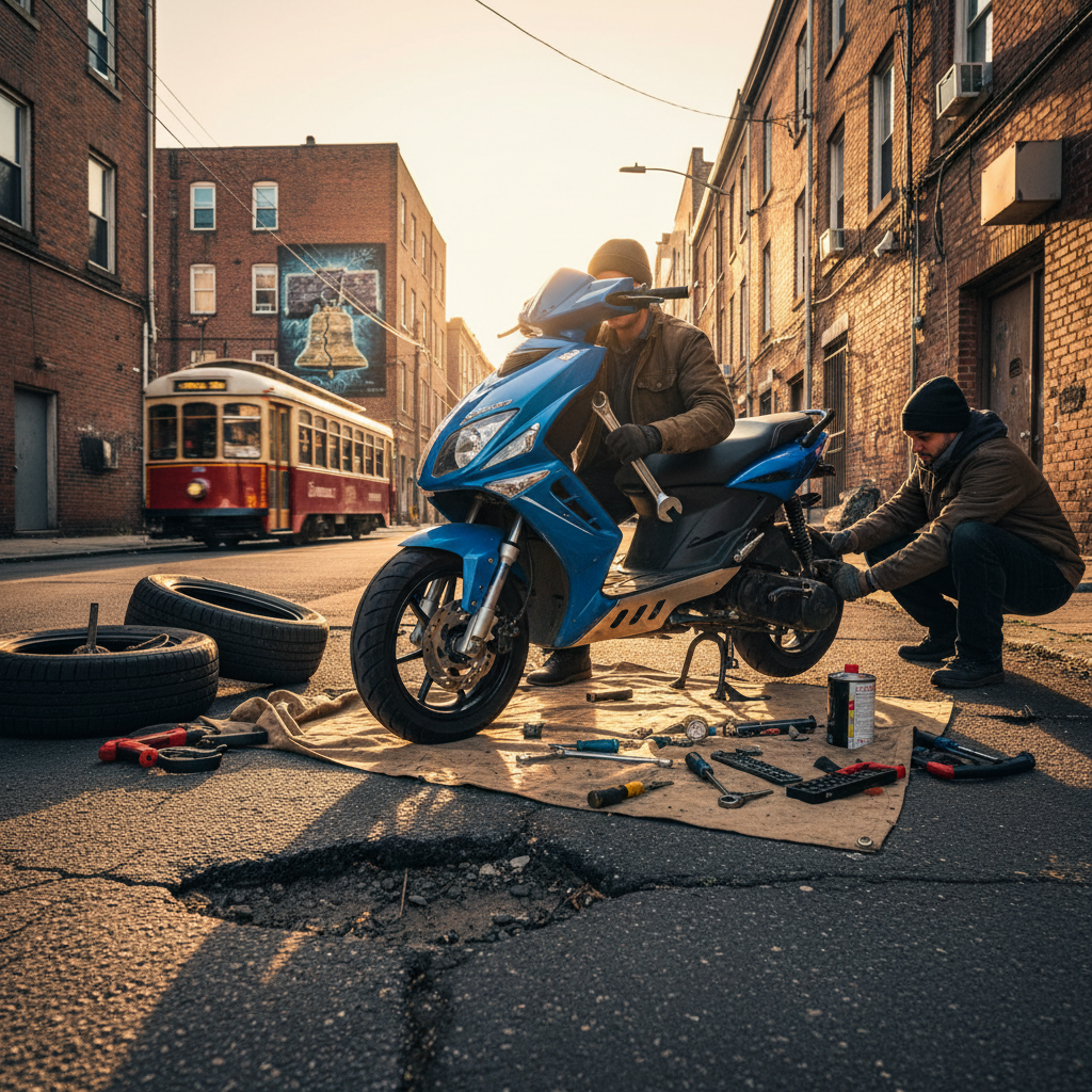 Smooth Sailing: Scooter Maintenance for Philly's Potholes